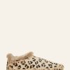 Chaussures laidback london | Fuyu Pantoufles En Peau De Mouton Au Crochet, Bottes Leopard