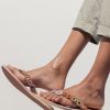 Des Sandales laidback london | Peak Flat Brun Clair Tribal