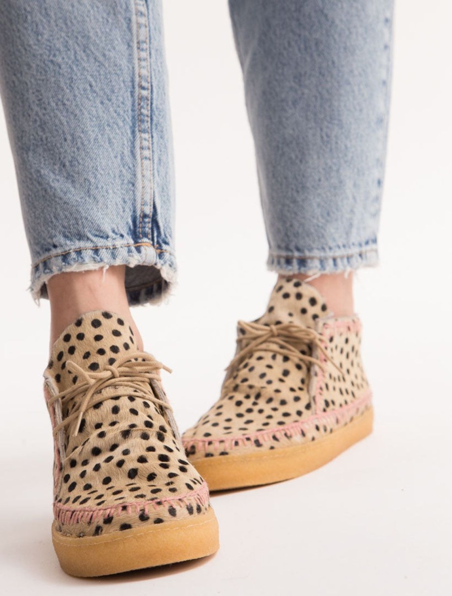 Chaussures laidback london | Bottes Chukka A Lacets En Crochet Shenje Guepard