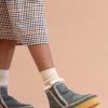 Chaussures laidback london | Bottines Setsu En Crochet Avec Fermeture Eclair Laterale Et Daim Vert Bouteille