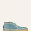 Chaussures laidback london | Bottes Chukka A Lacets En Crochet Shenje Bleu Clair