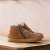 Chaussures laidback london | Setsu Crochet Crepe Marron Cheetah Army Green