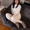 Chaussures laidback london | Fuyu Pantoufles En Peau De Mouton Au Crochet, Bottes Guepard