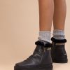 Chaussures laidback london | Bottines Setsu Classic Cuir Noir Etain