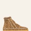 Chaussures laidback london | Bottines Au Crochet Setsu Gaufre Safran Naturel