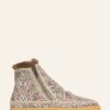 Chaussures laidback london | Bottines Au Crochet Setsu Aztec Multi Naturel