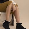 Chaussures laidback london | Bottines A Enfiler En Crochet Nyuki En Daim Noir